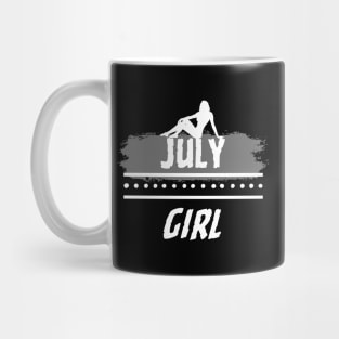 Birthday Gifts for Women July Girl July Woman Pose Style. Mug